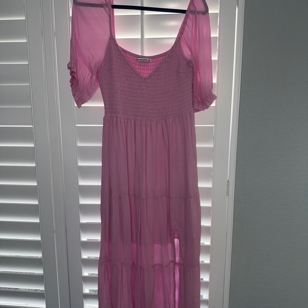 Abercrombie & Fitch Pink Midi Dress